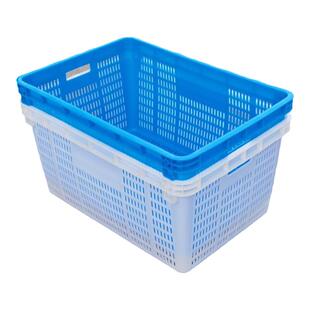 塑料箩筐大号服装厂专用筐加厚塑料筐蔬菜水产筐长方形箩筐周转筐