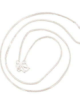 S999纯银项链肖邦链毛衣链女穿珠