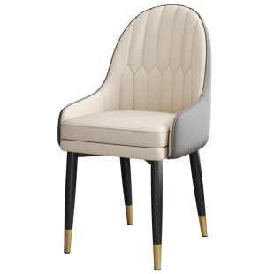 北欧餐椅轻奢家用高档现代简约餐厅餐桌椅酒店凳洽谈麻将靠背椅子