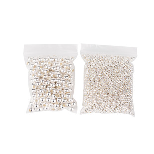 50克装4mm仿珍珠ABS圆珠散珠亚克力塑料材质假珠子手工制作装饰品