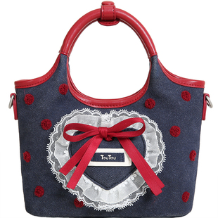 新年礼物TOUTOU新款波点菜篮子托特包大容量通勤手提斜挎包情人节