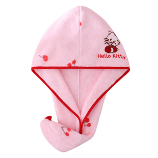 HelloKitty三丽鸥干发帽吸水速干包头巾儿童浴帽洗头发擦头发毛巾