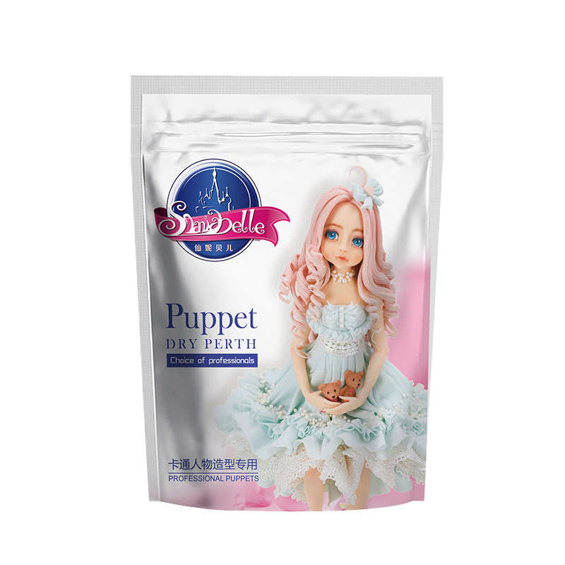 仙妮贝儿仿真人偶干佩斯柔瓷翻糖膏蛋糕花卉可接触奶油防潮干佩斯