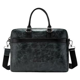 暇步士公文包男士新款商务通勤包真皮大容量上班手提包时尚电脑包