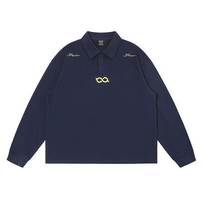 BIPOLAR基础绣花polo衫