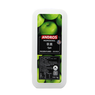 安德鲁速冻青苹果果溶1kg果泥爱果士苹果果茸果酱果蓉商用奶茶用