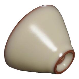 龙泉哥窑青瓷猪油冻茶杯斗笠杯叶金炼手工主人杯陶瓷功夫茶具中式