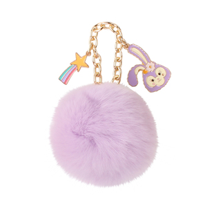 美物平方/可爱星黛拉兔子毛球包包挂件达菲小熊钥匙扣獭兔毛皮草