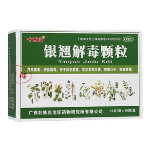 银翘解毒银翅花解毒颗粒冲剂小婴儿童感冒宁合剂片非复方非白云山