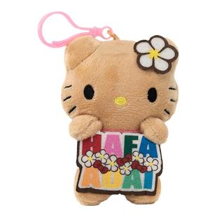 美国hellokitty关岛塞班岛黑皮凯蒂猫kt猫公仔玩偶毛绒包包挂件