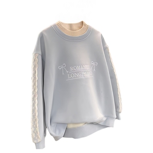 女童春秋卫衣秋冬款2026新款冬季中大儿童加厚一体绒上衣女孩衣服