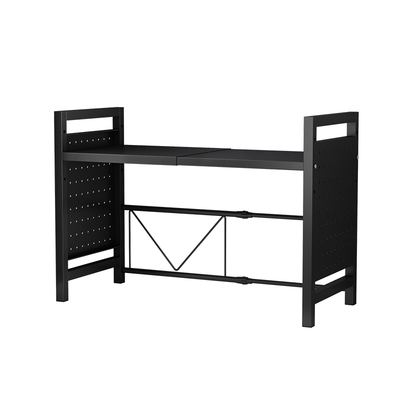 微波炉收纳可伸缩洞洞板置物架