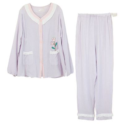 家の时光纯棉夏季月子服哺乳服