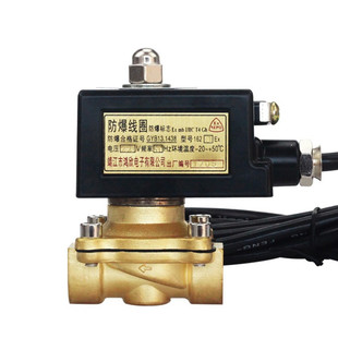厂家销售DN20接口6分 G3/4英寸2W-200-20 黄铜防爆电磁阀220V常闭
