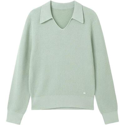 全棉时代女士毛衣风柔棉棉线衣针织衫上衣女打底百搭春夏新款