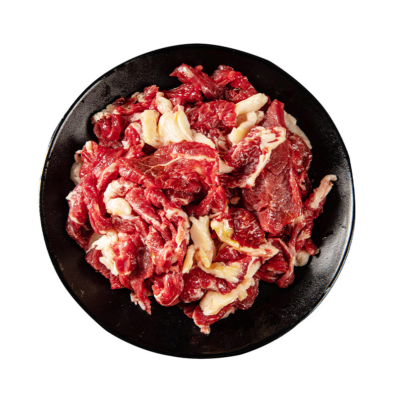 马晓马佳齐齐哈尔烤肉家庭烤肉食材新鲜生牛肉户外烧烤拌肉2斤