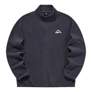 鸿星尔克加绒外套男冬季男士户外冲锋衣内胆抓绒衣服夹克保暖内搭