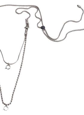 全钛钢混搭设计男女佛牌挂链