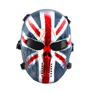 M06万圣节面罩蟒纹面具骷髅迷彩防护全脸CS防护铁血战士电影道具