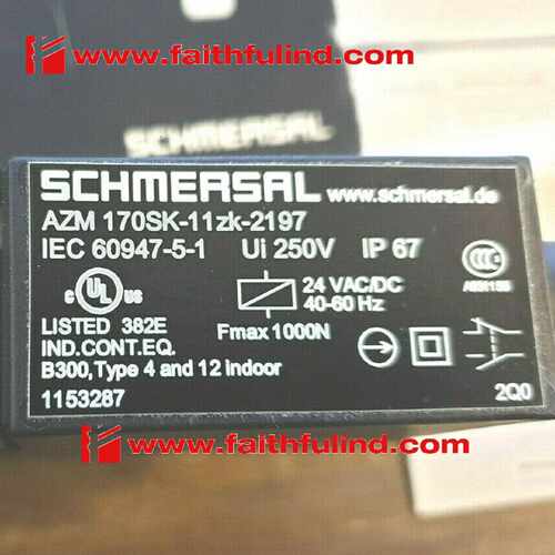 议价Schmersal 101153287 施迈赛全新安全开关 AZM 170SK-11ZK-21