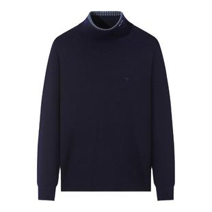 【可机洗针织衫】柒牌清仓男装高领毛衣冬季防静电保暖内搭羊毛衫