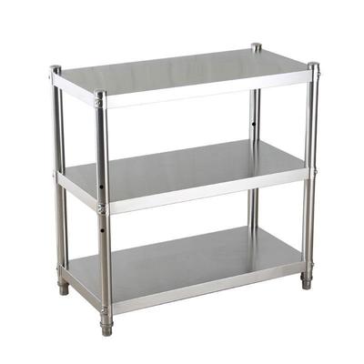 三层烤箱厨房置物架不锈钢多功能