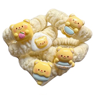 卡通可爱奶油小熊发圈ins少女头绳情侣闺蜜手链小皮筋头饰甜美发