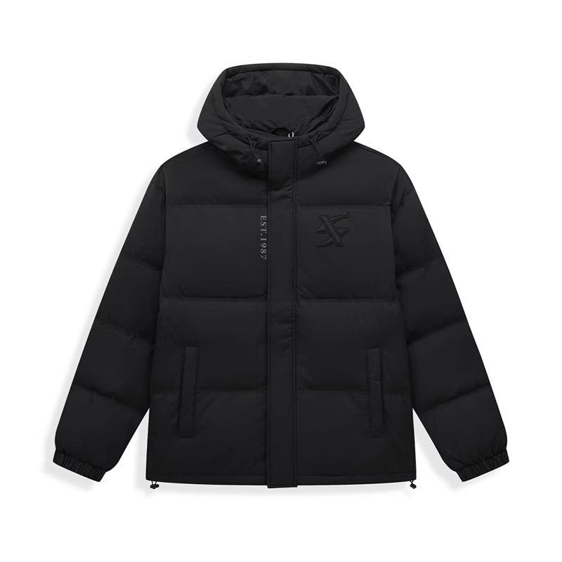 特步男羽绒服宽松加厚保暖棉服