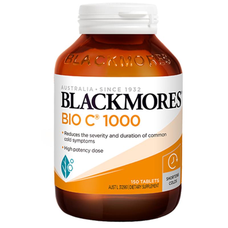 BLACKMORES澳佳宝维生素C1000mg 150粒/瓶高浓度维C VC片成人正品