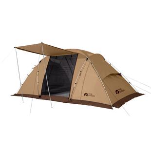 牧高笛帐篷户外折叠便携露营防晒加厚防暴雨世家4二室一厅隧道帐