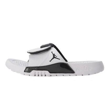 小钢炮康扣黑白运动aj女拖鞋