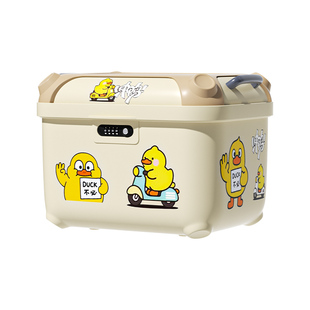 电动车后备箱大容量通用复古摩托车非铝合金尾箱电瓶小牛雅迪箱子