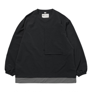 TMCAZ Double LayerHem Sweat Crewneck层叠下摆运动罩衫圆领卫衣