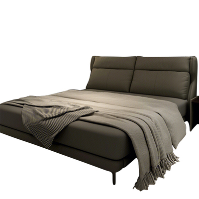 意式极简baxter大象耳朵真皮床