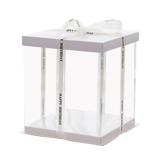 蛋糕盒四寸6寸8寸10寸12寸14寸单双层加高透明生日包装盒烘焙包邮