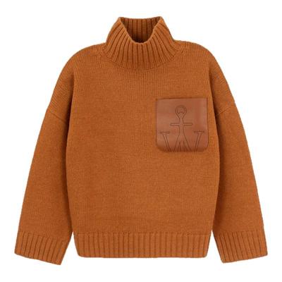 JW ANDERSON 男士橘色高领毛衣银泰百货精品 301574
