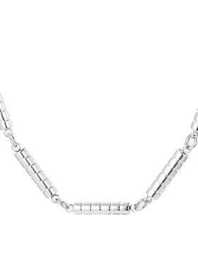 钛钢竹节项链男潮不掉色