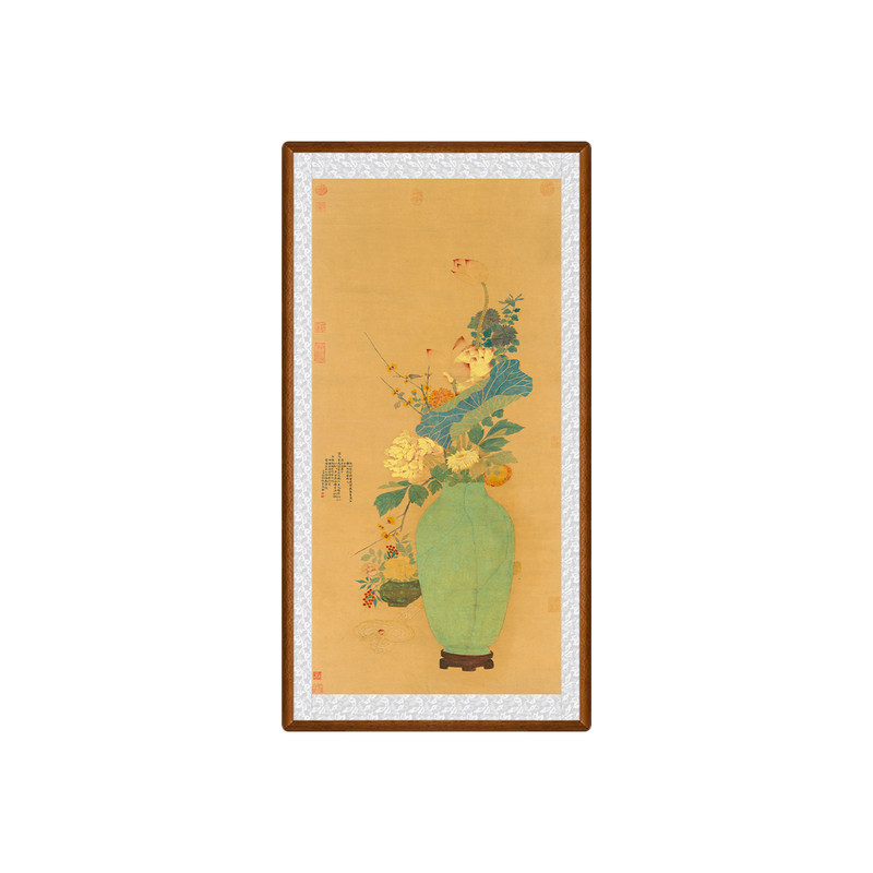 平安如意图牡丹花挂画装饰画国画