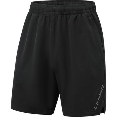 李宁男反光运动短裤运动裤