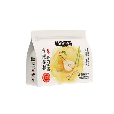 老金磨方竹蔗雪梨茶茅根茶120g*3