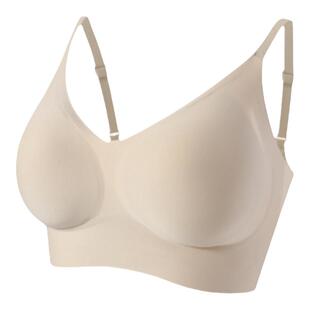 白T不透隐形王者!特调深肤色无尺码内衣女夏季无痕粉底液美背文胸