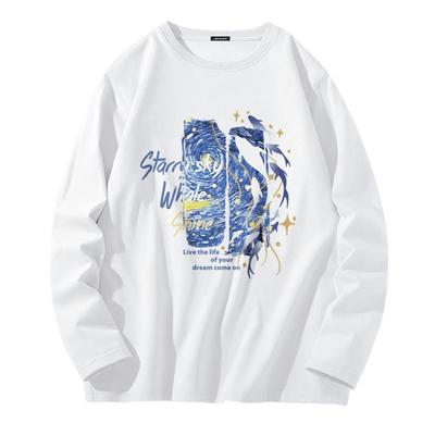 NN真维斯重磅纯棉长袖t恤男款