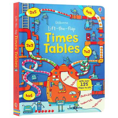 英文原版数学乘法表翻翻书