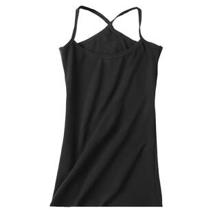 吊带背心女内搭带胸垫春夏Y字纯棉弹力打底白色美背背心文胸一体