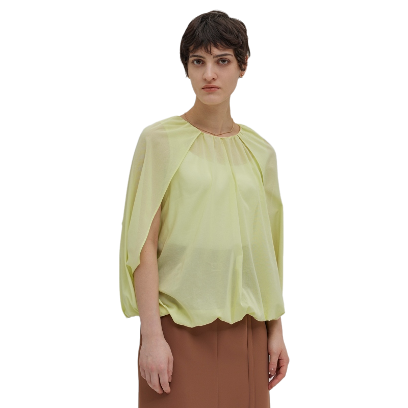 BEIGE,可水洗BAC气球轮廓设计上衣衬衫女ONWARD