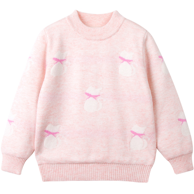 女童羊绒衫双层加厚洋气羊毛衫