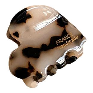 法式醋酸发卡2024新款爱心小抓夹后脑勺抓夹前额侧边碎发发夹头饰