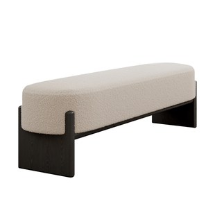 实木换鞋凳羊羔绒门口家用长条凳入户门轻奢高级感坐垫意式玄关凳