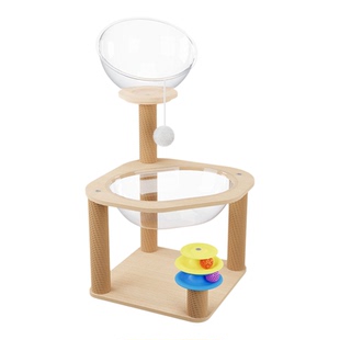 实木猫爬架猫窝猫树一体双层太空舱家用猫爬架子不占地小型猫架