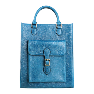 原创手工牛皮托特包男女琴谱包大容量公文包真皮小众斜跨手提大包